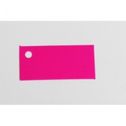 Etiquette Rectangle Fushia (x12)