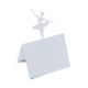 Marque-place Danseuse Blanc (x10)