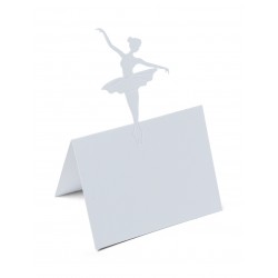 Marque-place Danseuse Blanc (x10)