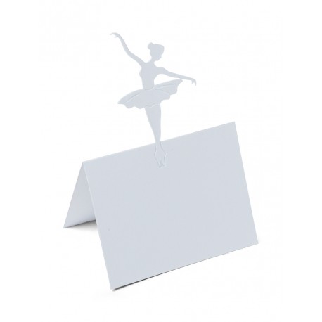 Marque-place Danseuse Blanc (x10)