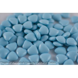 Dragées MINI COEUR Bleu Ciel - 1KG