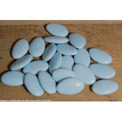 Dragées CHOCOLAT Bleu Ciel Brillant 1KG