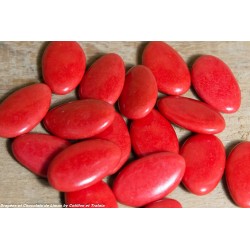 Dragées CHOCOLAT Rouge Brillant 1KG