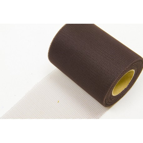 Rouleau Tulle MARRON  (x20m)