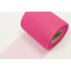 Rouleau Tulle Rose Fuchsia (x20m)