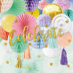 Serviettes de table Guirlande Pompons