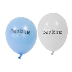 Ballons Baptême Ciel (x8)