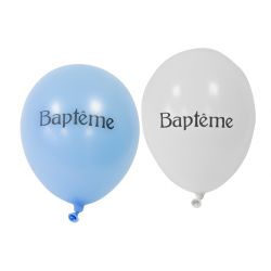 BALLONS BAPTEME CIEL x8