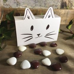 Boite Dragées Chat Blanc (x1)