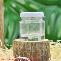 Bocal Transparent Verre Bouchon Métal (x1)