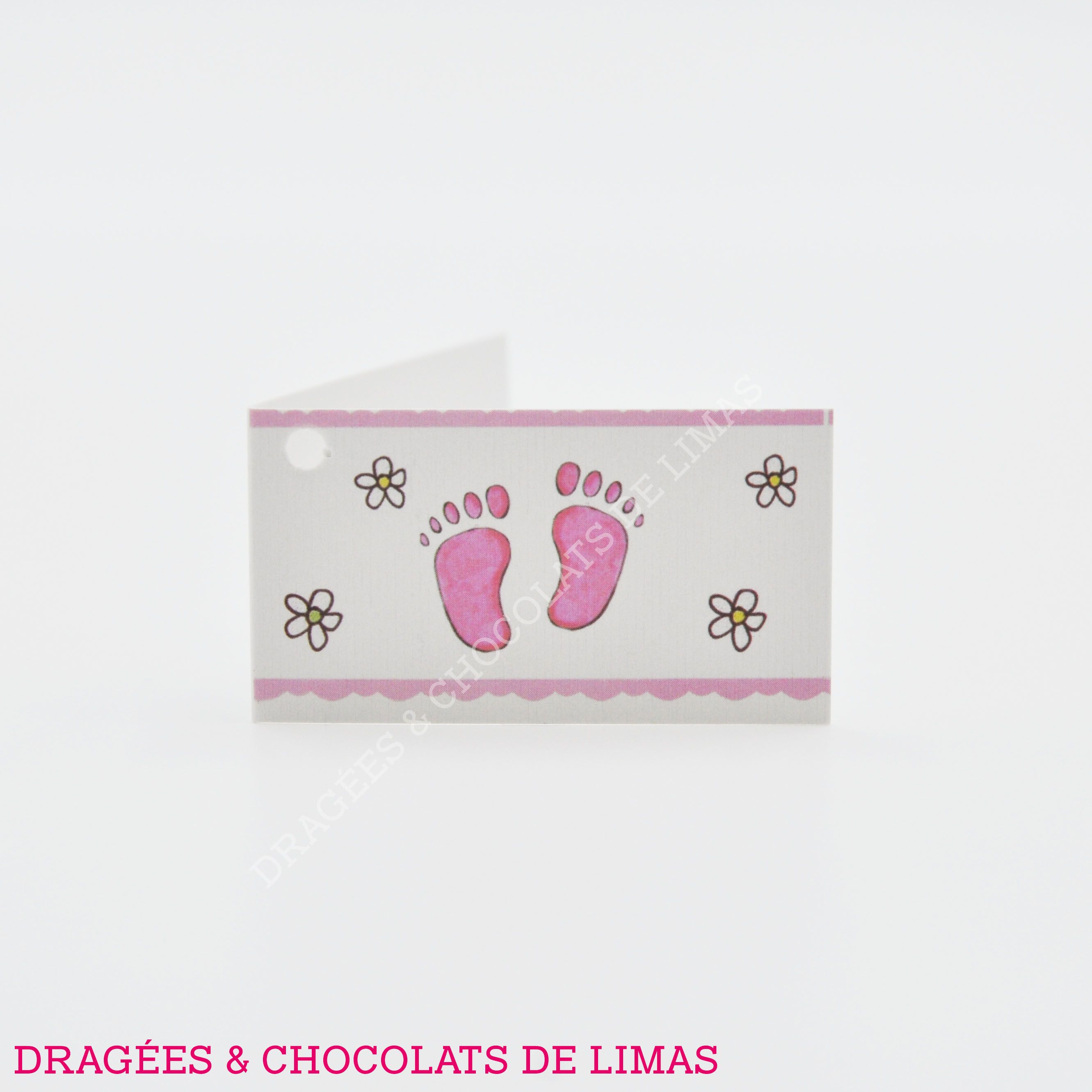 Etiquette Bapteme Pieds De Bebe Rose X10 Dragees Chocolats De Limas Etiquette Bapteme Pieds De Bebe Rose X10 Dragees Chocolats De Limas