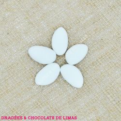 Dragées Amande AVOLA MARQUISE Blanc Mat 1KG