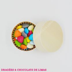 Dragées MINI COEUR Multicolore Brillant 1KG