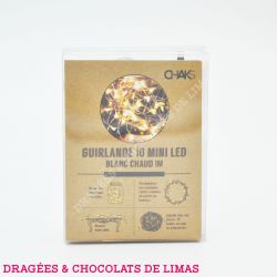 GUIRLANDE 10 mini led blanc
