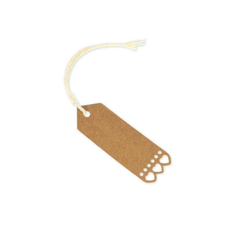 100 Étiquettes Kraft 'Handmade With Love' 7x2,5 Cm + 30 M Ficelle Jute – Idéal Cadeaux Artisanaux, Mariage & Noël (Marron)