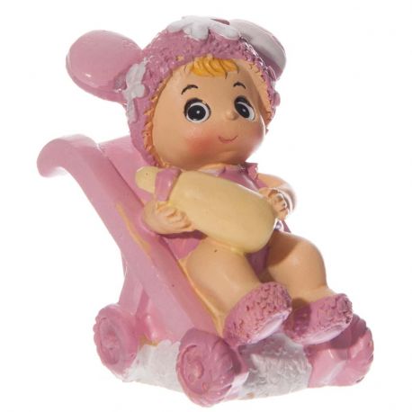 BEBE ROSE DANS POUSSETTE