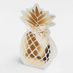 x1 BALLOTIN ANANAS BLANC/OR