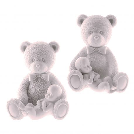 Sujet A Poser Bebe Sur Nounours X1 Dragees Chocolats De Limas