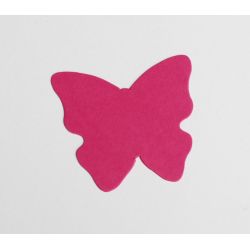 X12 ETIQUETTES PAPILLON VITAMINE FUCHSIA