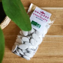 BIO DRAGEES AU CHOCOLAT- BLANC 250G