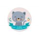 Sticker personnalisé CHAT GRIS ⌀ 3,8cm (x24)
