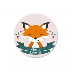 Sticker personnalisé Renard x35