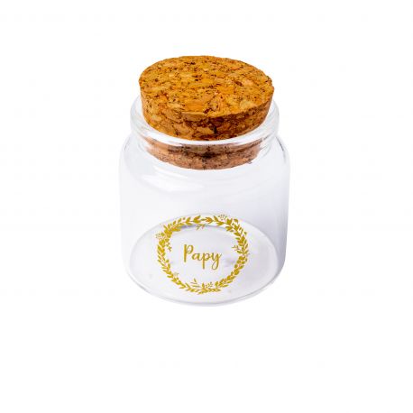 FIOLE Papy Verre + bouchon liège FIOLE Papy Verre + bouchon liège