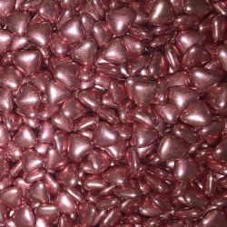 Dragées CHOCOLAT Rose Brillant Métallique 250G