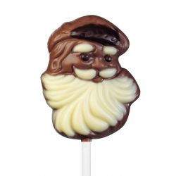Sucette Père Noël au chocolat au lait 15grs
