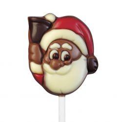 Sucette Père Noël  bonnet Rouge 15grs - chocolat au lait