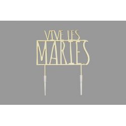 DECOR GATEAU VIVE LES MARIES