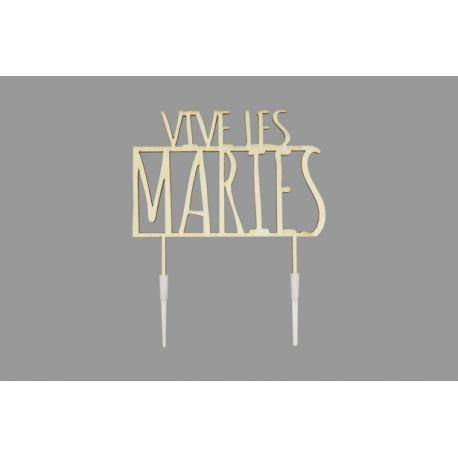 DECOR GATEAU VIVE LES MARIES