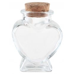 Pot Coeur transparent x1