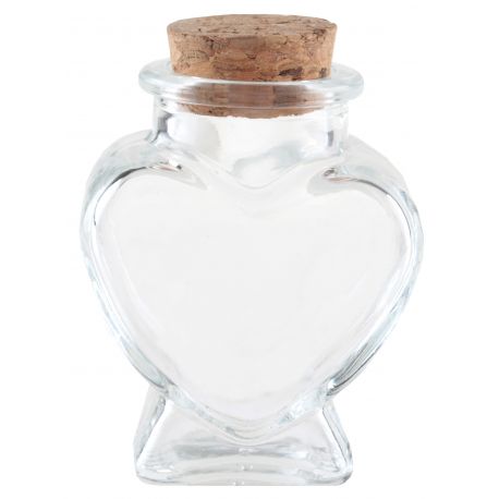 Pot Coeur transparent x1