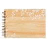 Livre d'Or EN BOIS motif feuillage