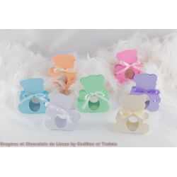 X6 Ballotins nounours blanc