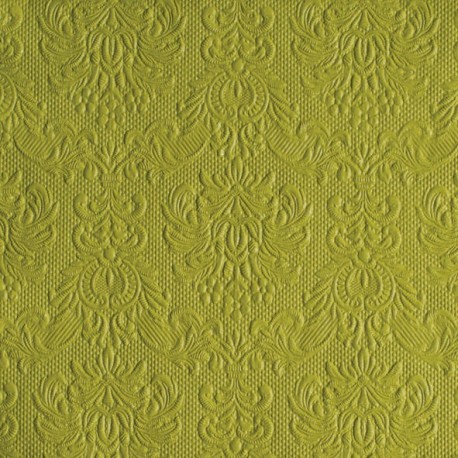 Serviettes de Table Vert Anis ELEGANCE 33x33cm