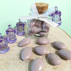 Dragée aux amandes lilas brillant - Dragées & Chocolats de Limas