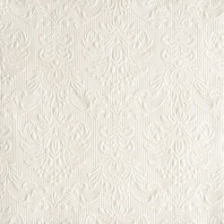 Serviettes de Table Blanc Nacré ELEGANCE 33x33cm