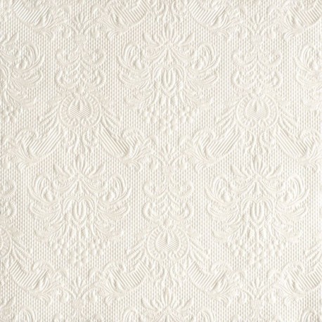 Serviettes de Table Blanc Nacré ELEGANCE 33x33cm