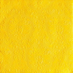 Serviettes de Table Jaune ELEGANCE 33x33cm