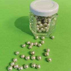 Dragées PERLES de Sucre Argent 150G