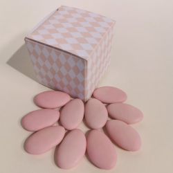 Dragées CHOCOLAT Rose Mat 1KG