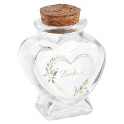 Pot Coeur Bonheur transparent