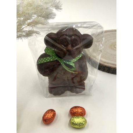 Moulage Pâques SINGE Chocolat LAIT garni 230gr