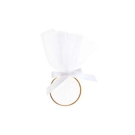 Anneau doré pour dragées (x4)