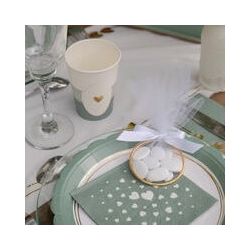 Anneau doré pour dragées (x4)