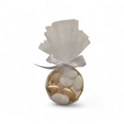 Anneau doré pour dragées (x4)