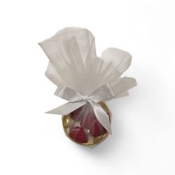 Anneau doré pour dragées (x4)