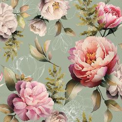 Serviettes pivoines x20